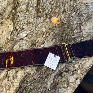 Oscar de la Renta Wide Patent Leather Belt - Size Large